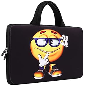Mibbxea 11, 6-12 Zoll Laptop-Tasche Sleeve Hülle, Computer Chromebook Ultrabook Tragetasche, Neopren-Reiseta... Netbook-Aktentasche mit Griff für Dell HP Lenovo ASUS Acer (Cartoon-Figur)