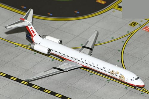 Avión MD-82 TWA Gemini Jets 1:400 decora tu despacho con maquetas históricas 2