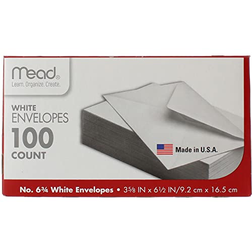 Enveloppes Mead 6 3/4 paquet de 200 pour ne jamais manquer de papier à lettres