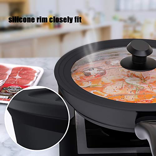 COOKSMARK Induction Non Stick Cookware Set 20 26 28 cm with Lid Stone Coated Aluminium Frying Pans 3 Piece 6 Gallery Image