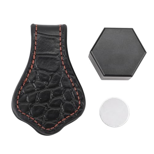 Porte-craie de billard hexagonal en alliage d'aluminium avec clip ceinture