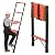 12.5 FT Telescoping Ladder, Carbon Steel Extension Multi-Purpose Collapsible Step Tool with 180 Degree Reversible Head, Anti-Slip Feet, 330lbs Capacity, Black for Home Roof RV Black