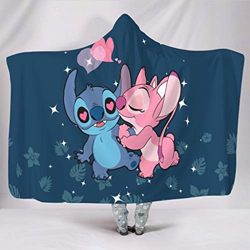 Caixiabeauty Stitch Plaid douillet à capuche Couverture Cover