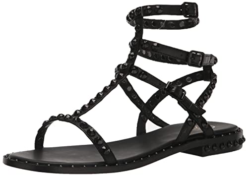 Ash Play Bis Tonal-Studded Flat Sandal for Women, Chic Open-Toe Design, Comfortable Footbed, Durable Sole, Ideal for Casual Outfits