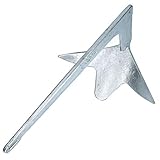 Resiste los rollovers. Crown Stock Spade crucero ancla Galvanizada de 10kg para grandes Barcos/Yates