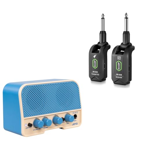 JOYO 5.8GHz Wireless Guitar System (JW-02S) Bundles with JOYO Combo Guitar Amplifier (JA-02 II Blue) miniatura 1