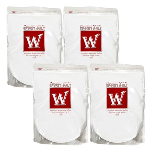 半分の使用量で同等の濃度を実現!濃いエプソムソルト「エプソムソルトW」 硫酸マグネシウム EPSOM SALT W (7.2kg(1.8kg×4袋))