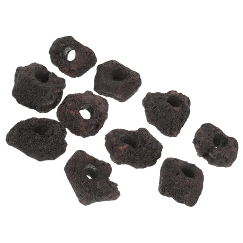 SUPVOX 10個 火山石植民地化リング コーラル 水族館の植物の固定リング 大きな水槽 水族館の空気ポンプ 池 水族館の岩の装飾 水草固定ホルダー 水槽の水草ホルダー 水槽の付属品 火山岩