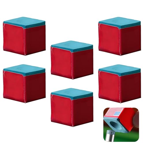 6 Pièces Craies de Billard Bleues, Craie de Billard au...