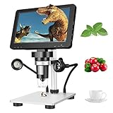 【7-Zoll-verstellbares großes LCD-Display】 Ausgestattet mit einem 7-Zoll-Ultra-High-Definition-LCD-Bildschirm, hat ein weites Sichtfeld und ist bequem zum Betrachten. Die meisten Benutzer sitzen und arbeiten normalerweise lange. Wir gestalten das Display so, dass der Winkel angepasst wird. Kunden können einen bequemeren Arbeitswinkel wählen und ein besseres visuelles Erlebnis erzielen.