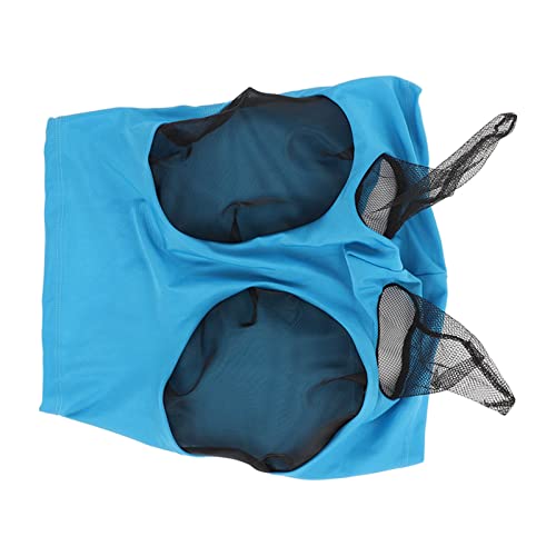 Capa de cabeça de cavalo de malha, resistente ao desgaste, proteção UV, capa elástica respirável par