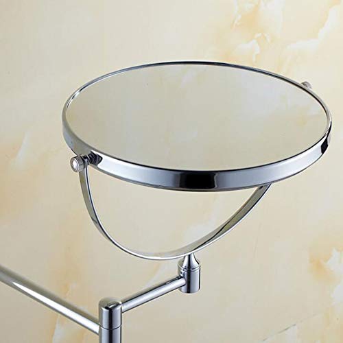 Miroir de beaute grossissement 3X avec miroir cosmétique extensible argent