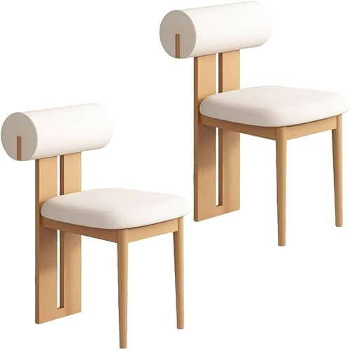 Miniatura 67 de YVYKFZD Juego de sillas de comedor de madera, sillas de cocina tapizadas, silla de comedor sin brazos, silla de sala de estar única, para oficinas,
