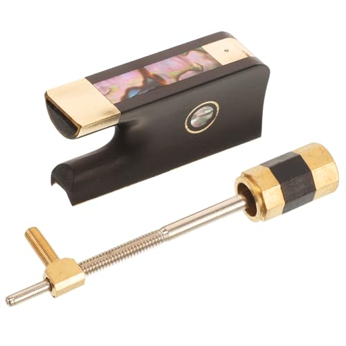 SUPVOX Sturdy Ebony Bow Frog for Cello Replacement Part Metal Screw for Bow Repairing