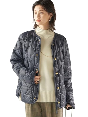 [シップス フォー ウィメン] タイオン TAION ダウンジャケット 別注 手洗い可能 リブ マルチ WAY ダウン ジャケット レディース 314070020 ネイビー M