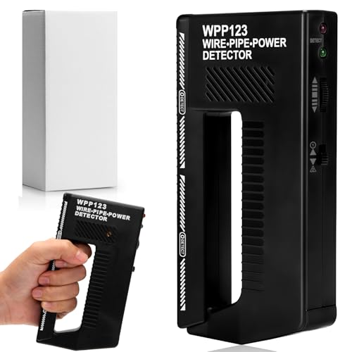 Aohcae Detector Wpp123, alta sensibilidad Wpp123 Wire Pipe Power Detector,Detector de metales multifuncional escáner de pared para metal, cable y cable de corriente alterna con alarma ajustable