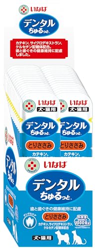 いなば 犬猫兼用おやつ デンタルちゅるっと 乳酸菌1,000億個 とりささみ味 (×30本)