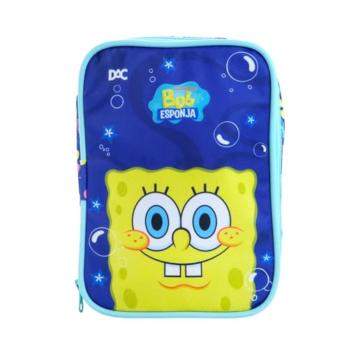DAC - Estojo Box em Tecido com Divisória - Bob Esponja