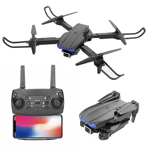 Mini Drone with 4K Dual HD Camera, FPV Foldable Drone with Carrying Case, One Key Take Off/Land, Circle Fly, Waypoint Fly, Altitude Hold, Headless Mode, Toys Gifts for Adults