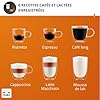 Krups Sensation Lait, Machine à café grains, Expresso automatique, 6 boissons, Carafe à lait Cappuccino, Interface tactile, Nettoyage automatique, Silver, EA912E10