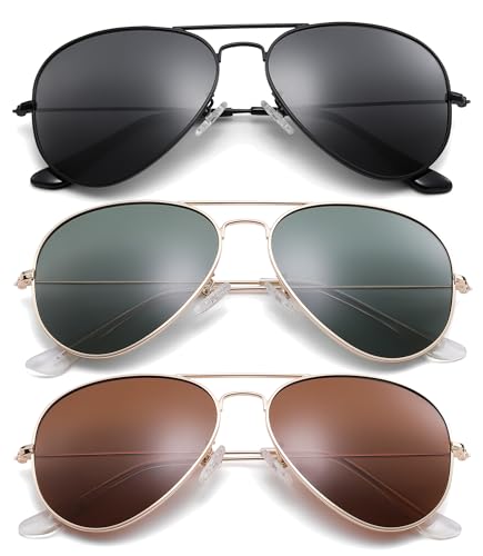 Image of Pro Acme Aviator Sunglasses for Men Women Classic Polarized UV400 Protection