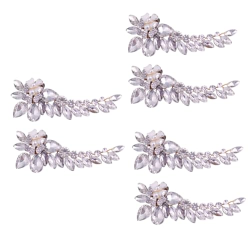 Boucles de chaussures de mariage en fleur clips élégants pour mariée