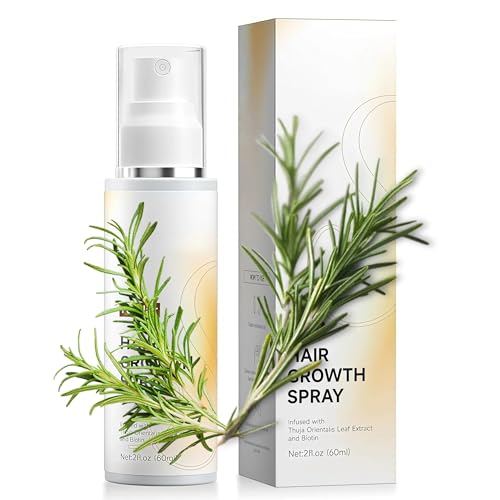 Hair Growth Spray for Women & Men Hair Growth Serum with Rosemary Oil and Biotin Hair Growths Thickening Formula - Hair Loss Treatment Anti-Thinning Hair Regrowth Oil 60ml