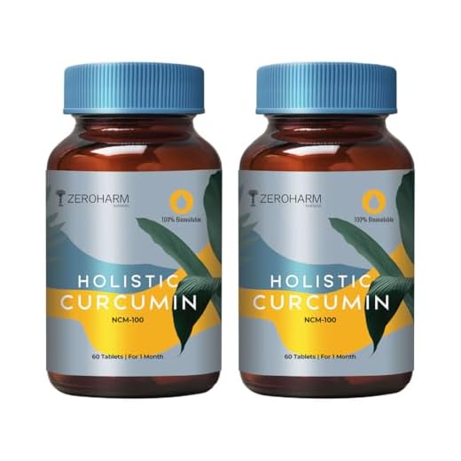 Holistic Curcumin ZEROHARM with Piperine 120 Tablets-600mg with 95% Curcuminoids-Antioxidant & Anti-inflammatory Supplement-For Skin,Joint Support,Anxiety & Stress Relief-100% Bioavailable