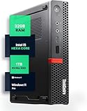 Lenovo M720Q ThinkCentre Mini PC | Windows 11 Pro | Intel i5-8400T | 32 GB de RAM + 1 TB NVME | 5G WiFi + BT | Micro...