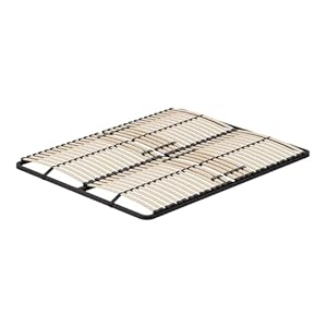 i-flair Grace Lattenrost 180x200 cm, extra stabil, Metallrahmen, 56 Schichtholz-Federleisten, 12-Fach Härtegradverstellung, Mittelgurt & Mittelzone, hohe Belastbarkeit bis 300 kg – EN 1725 geprüft