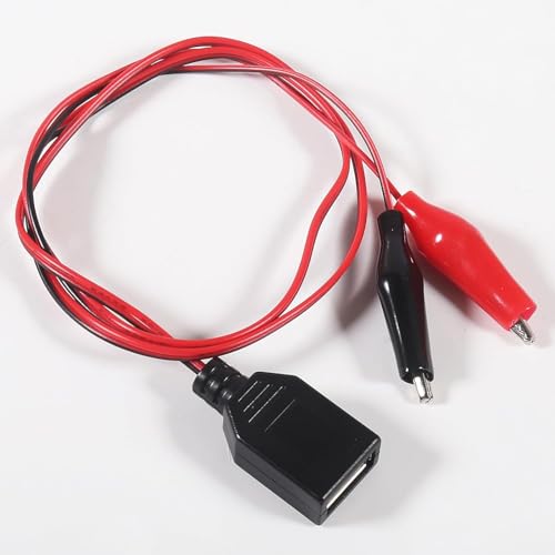 Image of 12PCS Alligator Clip to USB Female USB to Alligator Clip Adapter Cable for Electrical Testing(Female)
