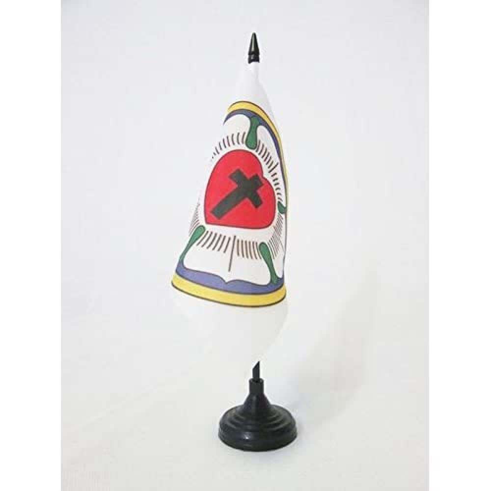 AZ FLAG Bandera DE Mesa La Orden Cristo 15x15cm BANDERINA DESPACHO Ejercito Francia 15 X Cm 1075210254