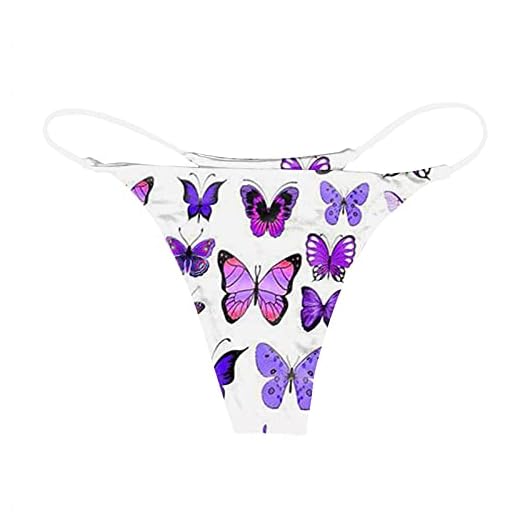 ZDJH Bragas para mujer, sin costuras, tanga sexy, cintura baja, transpirable, con tanga en forma de T y tanga, suave y cómoda, tanga para mujer, morado, M