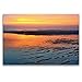 Produktbild Premium Textil-Leinwand 120 x 80 cm Quer-Format Sonnenuntergang bei Ebbe | Wandbild, HD-Bild auf Keilrahmen, Fertigbild auf hochwertigem Vlies, Leinwanddruck von Elke Krone