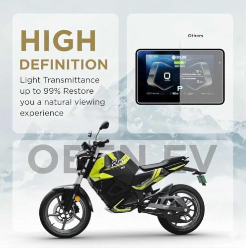 Image of Premium Ultra-HD clear Screen Protector For OBEN RORR EZ Electric Scooter Digital Display Screen Guard(HD clear,Anti-Scratch) (Not A Tempered Glass) pack-1