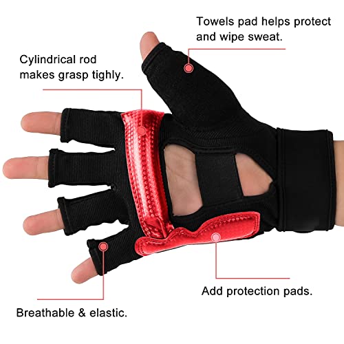 Fitst4 Half Mitts Mma Ufc Training Boxing Punch Bag Kickboxing Sparring Grappling Martial Arts Muay Thai Taekwondo Wrist Wraps Support Gloves For Women Men Kids #TOP4