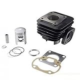  Kit Cilindro pistón Segmento eje Clips juntas teknix Scooter Sym 50 Jet Euro X