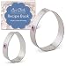 Easter Egg Cookie Cutter Set - 2 piece - 3" & 4" - Ann Clark - Tin Plated Steel