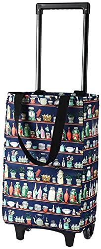 買物カート,ショッピングキャリー 買い物カート キャリー付き ショッピングカート エコバッグ 折りたたみ式 キャリーカート 買い物袋 保温保冷 ポータブルトレーラー 軽量 高齢者用(A(二重防水))