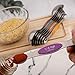Magnetic Measuring Spoons Set of 5 Stainless Steel Dual Sided Stackable Teaspoon for Measuring Dry and Liquid Ingredients (Color)