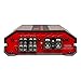 DS18 SXE-1200.4/RD Car Amplifier Stereo Full-Range Class A/B 4-Channel 60x4 RMS @4 OHM 1200 Watts - Powerful and Compact Amp for Speakers in Car Audio System