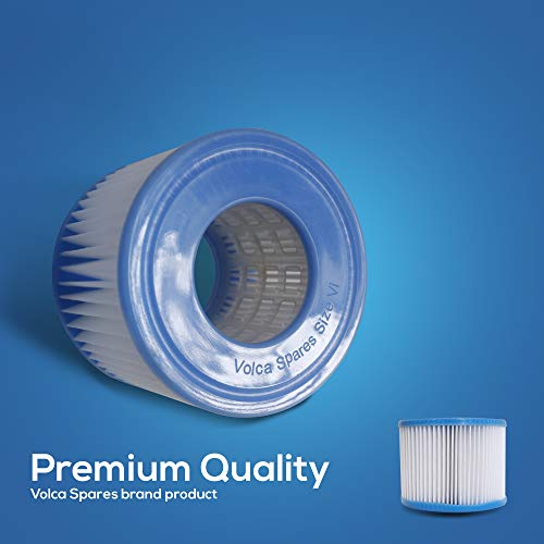 Hot Tub Filter Cartridge Size VI for Bestway, Lay-Z-Spa, Coleman SaluSpa - 6 Pack