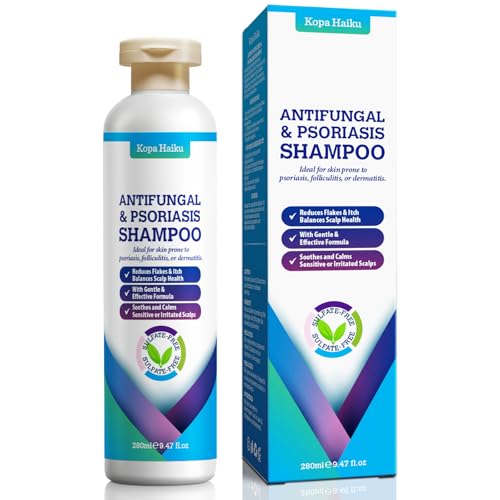 Seborrheic Dermatitis & Psoriasis Scalp Shampoo: Folliculitis Shampoo Anti-Dandruff Shampoo for Itchy Redness-Prone Scalp with Salicylic Acid Sulfate-Free