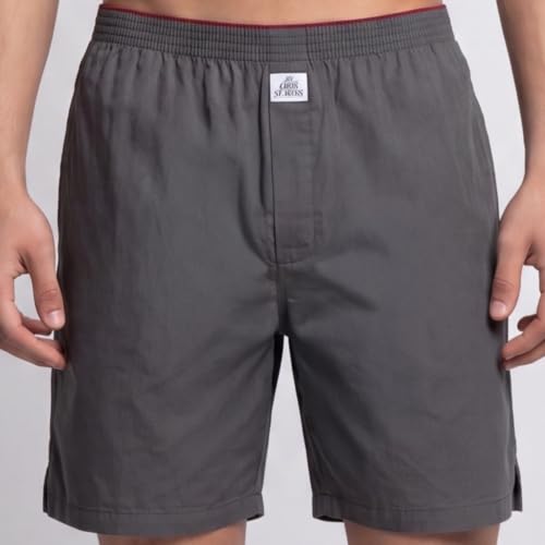 Image of Levi's 074 Boxer Shorts for Men | 100% Poplin Cotton | Breathable | Solid Men's Boxers | Relaxed Fit | Smooth Hand-Feel | Yarn-Dyed, Long Lasting Colour | Functional Fly | Tagless | Pack of 1