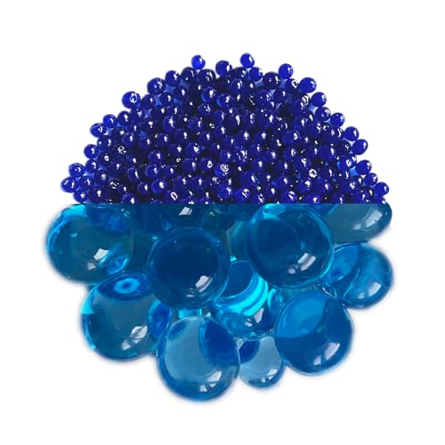 trendfinding 100 g gránulos Decorativos Azules retenedores de Agua, granulometría 6-8 mm, decoración para Flores y Plantas, 10 litros, Muy económico, Uso versátil