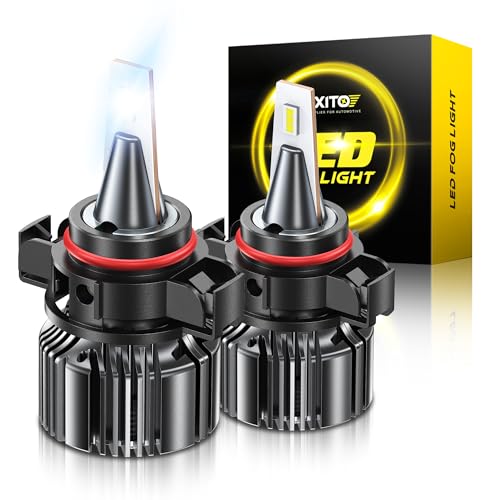 Image of AUXITO 2504 /PSX24W LED Fog Light Bulbs 18000LM, 1000% Brighter 6500K 12276 Fog Lights, 1:1 OEM Replacement for Cars Trucks SUVs, 3-Minute Installation, IP68 Waterproof, Pack of 2