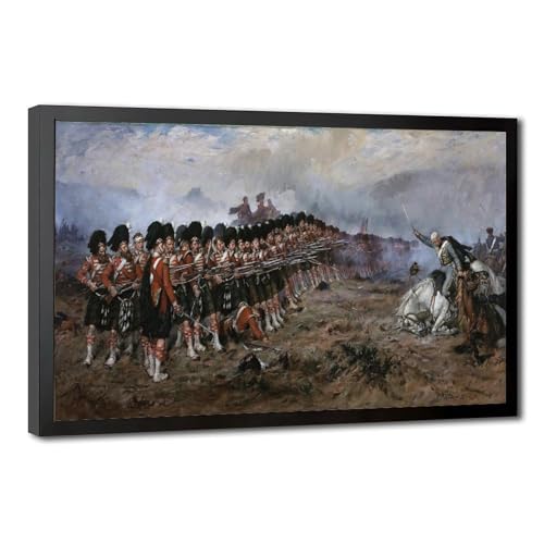 Impression sur toile The Thin Red Line Robert Gibb tableau salon bureau 30x45 cm