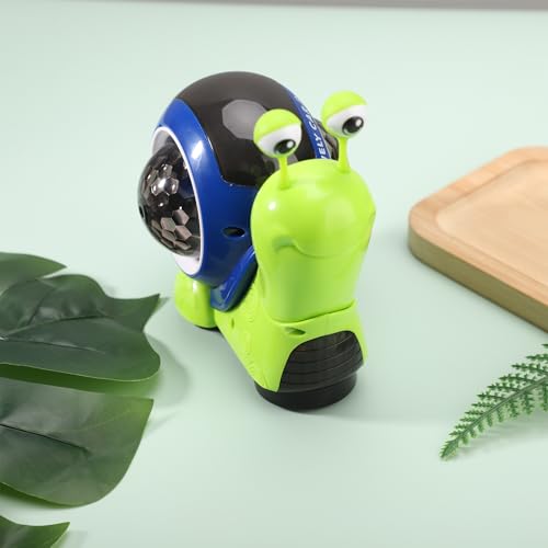 BTFO Jouet Escargot Lumineux, Jouet Musicaux a Ramper Jouet Interactif Musical pour Bébé Lumière Éblouissante Jouet Bebe Tummy Time pour Tout-Petit(Vert) – Image 4