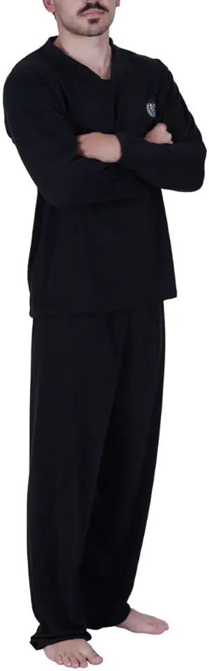 Pijama Inverno Blusa de Frio Masculina Manga Longa Calça Adulto Masculino Longo Alex