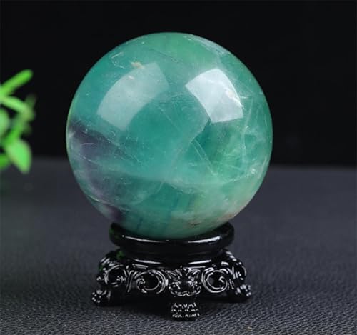 Sphère en fluorite violette et verte de 50mm pour lithothérapie